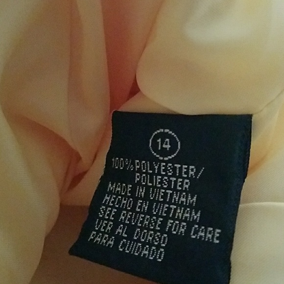 NWOT Yellow Blazer/suit jacket size 14/xl - Picture 7 of 8